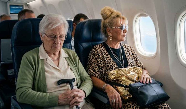 A Passenger Took Half of My 86-Year-Old Grandma’s Seat — Five Minutes Later, an Unexpected Moment Changed Everything