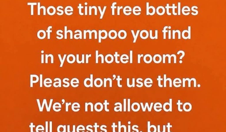 Think Twice Before Using Those Tiny Shampoo Bottles